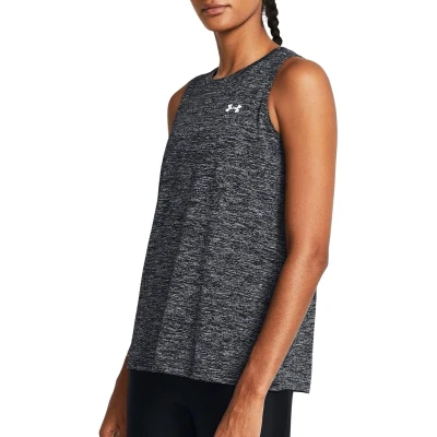 Afbeelding van Under Armour TECH TANK Twist Top, Dames, Maat: XXL, Black/white
