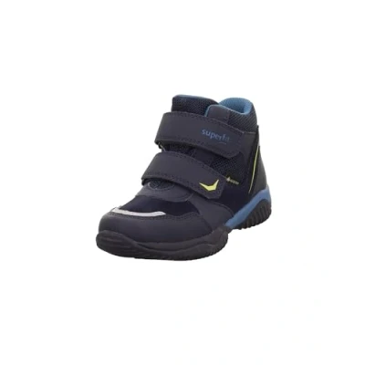 Afbeelding van Superfit Storm Sneakers hoog voor kinderen, Maat: 32, Blau/gelb Leer en textiel