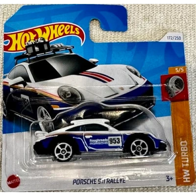 Afbeelding van Hot Wheels Porsche 911 Rallye HW Turbo 5/5 (172/250) HRY70 wit 2024 + kortkaartbescherming Frikimonkey