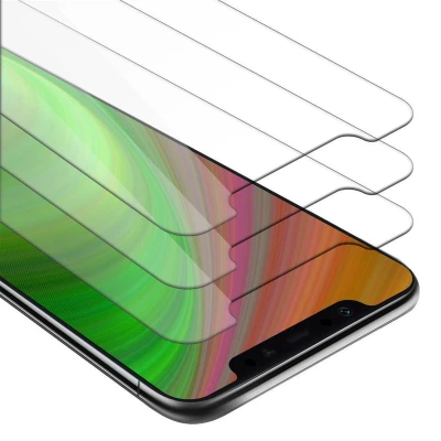 Afbeelding van Cadorabo 3x Screenprotector geschikt voor Xiaomi Mi 8 Beschermende Pantser Film in KRISTALHELDER Getemperd (Tempered) Display beschermend glas 9H hardheid met 3D Touch