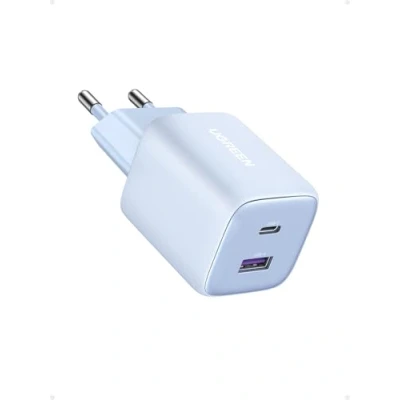 Afbeelding van UGREEN Nexode 35W USB C Oplader 2 Port Voedingsadapter GaN II Tech Snellader compatibel met iPhone 15 Pro Max, Pro, 15, 14, 13, Galaxy S24 Ultra, S23, iPad, Tab A8, Pixel, HomePod (Blauw)
