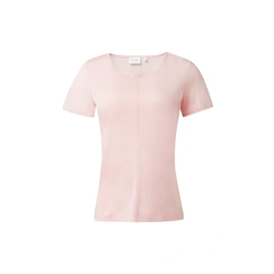 Afbeelding van comma casual identity MIT Nahtdetail Tshirt basic, Dames, Maat: 32, Rosa
