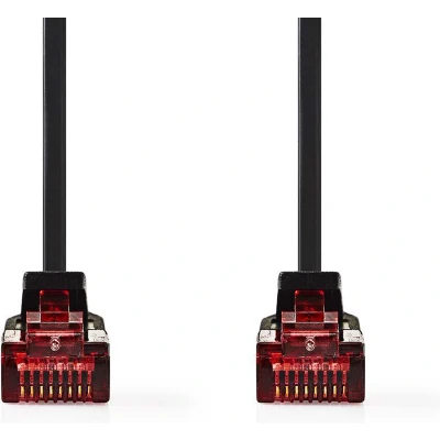 Afbeelding van Netwerkkabel Cat6 U/UTP 1 meter (100% koper, LSZH, Plat, Zwart)