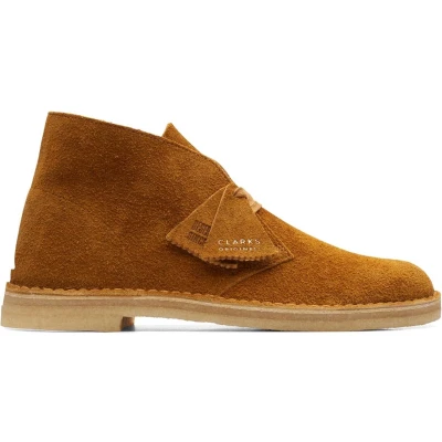 Afbeelding van Clarks Veterboot Desert Boot Brown/Orange Suède