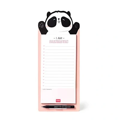 Afbeelding van Legami Don&#039;t Forget Magnetisch notitieblok, 11 x 28 cm, Panda