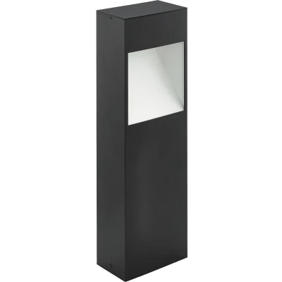 Afbeelding van Leen Bakker EGLO BuitenLEDvloerlamp Manfria 38cm Antraciet/wit Buitenverlichting Grijs Aluminium
