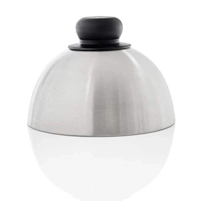Afbeelding van Gastronette Burger Cloche Burgerkapje voor Hamburger Cheeseburger Steak afdekhoes Pattys grillen kaas smelten roestvrij staal zwart plancha bel grill accessoires garbel grills
