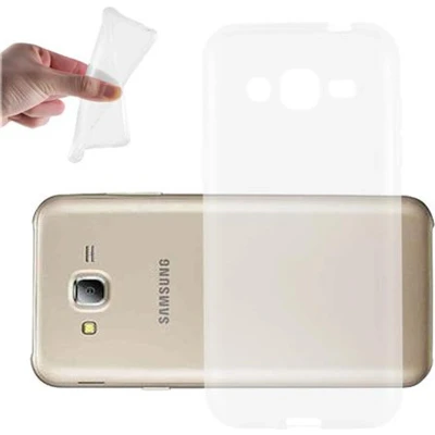 Afbeelding van Cadorabo Hoesje geschikt voor Samsung Galaxy J2 2015 in VOLLEDIG TRANSPARANT Beschermhoes gemaakt van flexibel TPU Silicone Case Cover