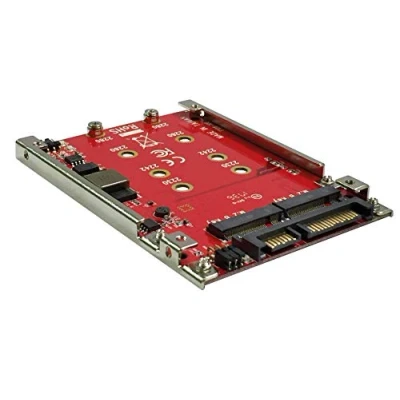 Afbeelding van ROLINE M.2 naar SATA III SSD H/W adapter, 2x NGFF SSD, bootable en RAID compatibel.