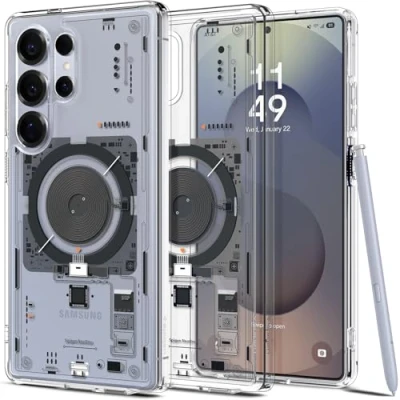 Afbeelding van Spigen Ultra Hybrid MagFit Case voor Samsung Galaxy S25 hoesje, Compatibel met MagSafe NeoOne