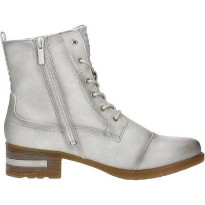 Afbeelding van Mustang Elegante Veterboots, Dames, Maat: 45, Ice Hoogwaardig imitatieleer