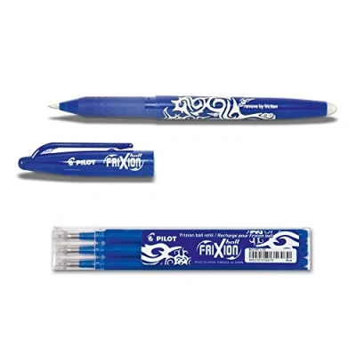 Afbeelding van Pilot Pen 1 Frixion bal blauw + Set van 3 vulling Office