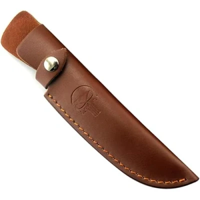 Afbeelding van Aibote Vaste mes schede riem lus case jacht holster dragen messen lederen houder zak EDC camping outdoor gereedschap
