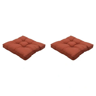 Afbeelding van Madison Florance Zitkussen Panama terra Ca. 73x73 cm Set van 2