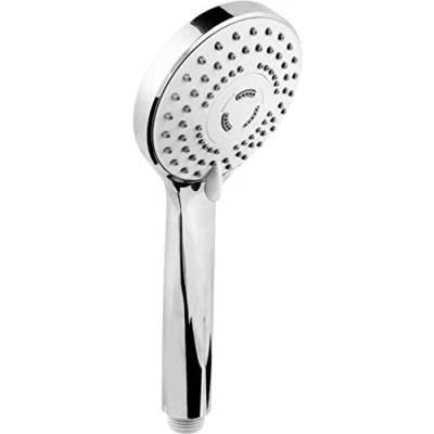 Afbeelding van Cornat handdouche &quot;Aspio&quot; 97,5 mm kopdiameter verchroomd 5 straalsoorten: normaal, soft &amp; massagestraal anti kalk waterbesparing inzetstuk/ECO douchekop voor douche badkuip / TECB3405