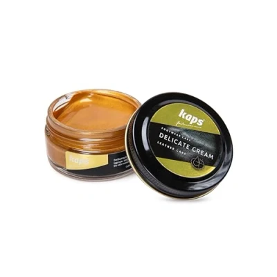 Afbeelding van Kaps Schoencreme schoensmeer verzorgt het leer en geeft glans (408) Koper 50ml