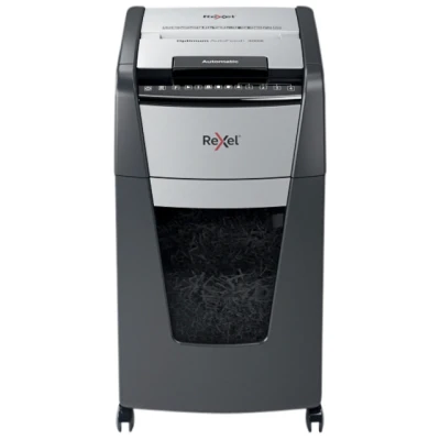 Afbeelding van Papiervernietiger Rexel Optimum Auto+ 300X P4 snippers 4x26mm