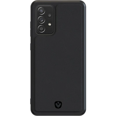 Afbeelding van Samsung Galaxy A72 Hoesje Echt leder Valenta Hardcase/Backcover Zwart Telefoonhoesje