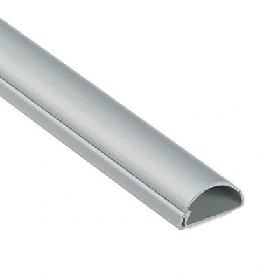 Afbeelding van D Line Mini zelfklevend kabelgoot, decoratieve zelfklevende kabelafwerking, kabelmanagement, elektra netjes wegwerken, populaire kabelbeheeroplossing 30 mm (B) x 15 (H) 1 meter lengte aluminiumafwerking (grijs)