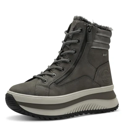 Afbeelding van s.Oliver Veterlaarsjes taupe