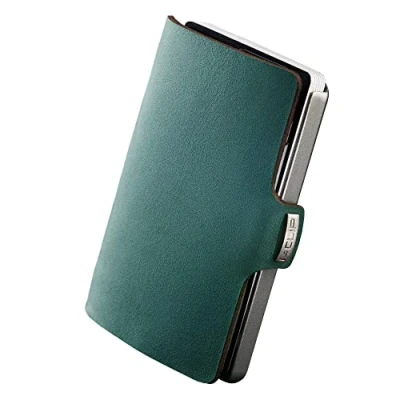 Afbeelding van I CLIP Original Credit Card Case met Geldclip Gladde Leren Slimme Portemonnee Premium Kaartetui Soft Touch Opaal