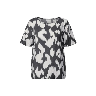 Afbeelding van Cecil Gemusterte Blouse, Dames, Maat: Large, Grau