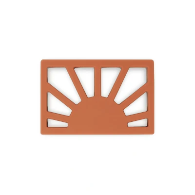 Afbeelding van mushie bijtring Baby speelgoed Siliconen Bijtringen tandhulp Teether Sun (Clay)