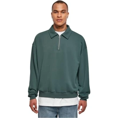 Afbeelding van Urban Classics Collar CREW Poloshirt, Heren, Maat: XXL, Bottlegreen