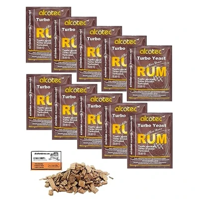 Afbeelding van 10 x Turbogist Alcotec Rum 73 g, Hgist Voor Gisting, Turbo Gist, Gist Mash, Wodka