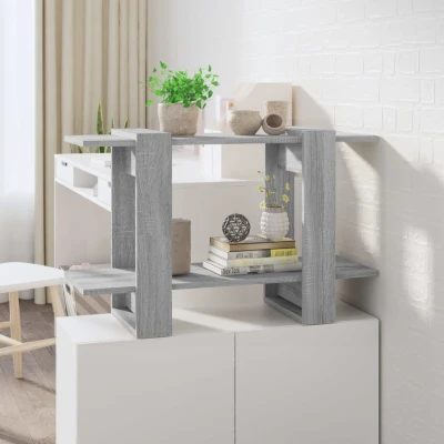 Afbeelding van Boekenkast/kamerscherm 80x30x51 cm grijs sonoma eikenkleurig