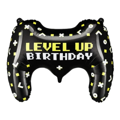 Afbeelding van Partydeco Folieballon Level Up Gamepad (60 x 45 cm)