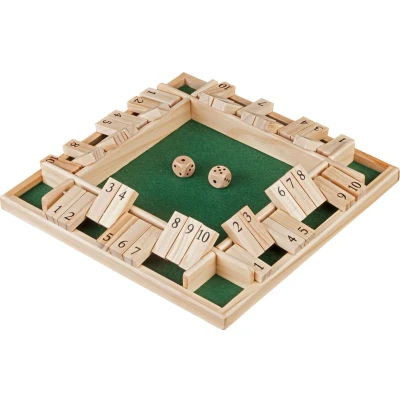 Afbeelding van Philos Shut the box 10 hout dobbelspel