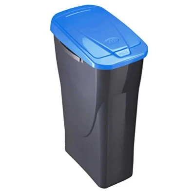 Afbeelding van Mondex Recycling Prullenbak Ecobin Blauw Met Deksel 25 L