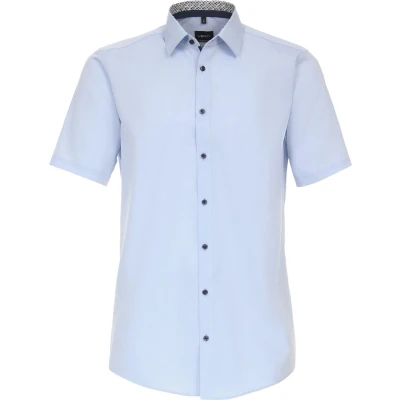 Afbeelding van Venti Kurzarm UNI Modern FIT Overhemd, Heren, Maat: 44, Hellblau