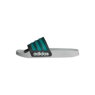 Afbeelding van adidas Adilette doucheglijbanen voor dames, Core Black Pure Teal Grijs Twee, 13 UK