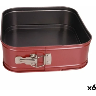 Afbeelding van Springvorm Pan Quttin Vierkant 24 x 7 cm (6 Stuks)