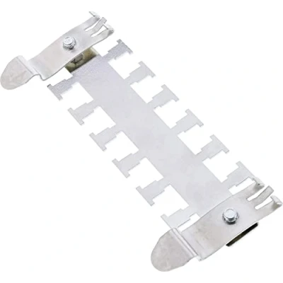 Afbeelding van InLine Kabelbeheerstrip voor montage op bovenkledingrail (TS35) metaal, Accessoires serverkasten, Zilver
