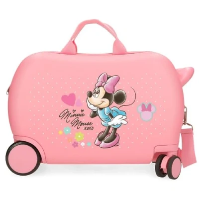 Afbeelding van Joumma Disney Minnie Imagine Kinderkoffer, Roze, 45 x 31 20 cm, harde ABS kunststof, 24,6 l, 1,8 kg, 2 wielen, kinderkoffer