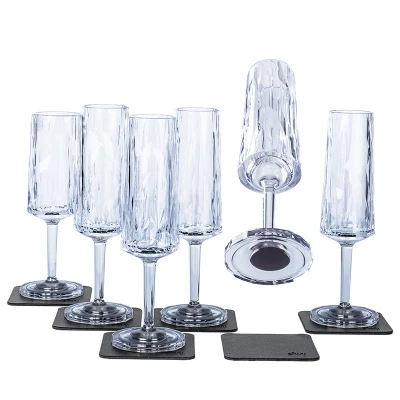 Afbeelding van Silwy Reusable Magnetische Champagneglazen 0,15L (set a 2)