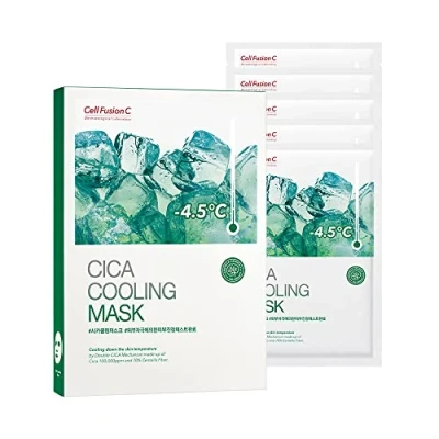 Afbeelding van Cell Fusion C Cica Cooling Mask 27g*5ea Moisturizing and Nourishing Facial