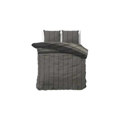 Afbeelding van Dekbedovertrek Sleeptime Kees Taupe Flanel 200 x / 220 cm 2 Persoons