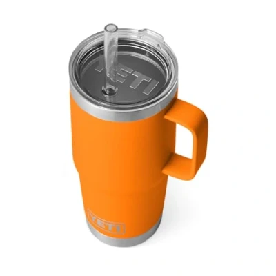 Afbeelding van YETI Rambler Straw Mug, Stainless Steel Vacuum Insulated Mug with Stronghold Lid, King Crab, 25 oz (739 ml)