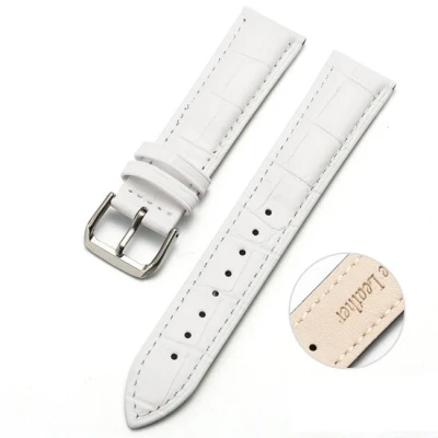 Afbeelding van Garmin Lily 2 Crocodile leren bandje Wit Horlogebandje