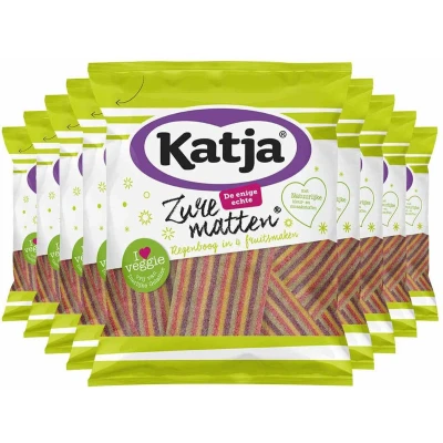 Afbeelding van 9x Katja Zure Matten Regenboog 125 gr