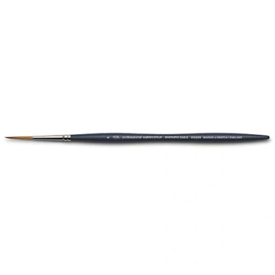 Afbeelding van Winsor &amp; Newton 5011304 Prof. synthetische Aquarelpenselen met de kwaliteit van natuurlijke haren, ergonomische steel voor optimale controle en comfort, duurzaam vormvast, Rigger Nr.4