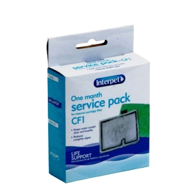 Afbeelding van Interpet 1 maand Service Pack voor de interne cartridgefilter CF1 (1 x filterpatroon, Algaway Pad)