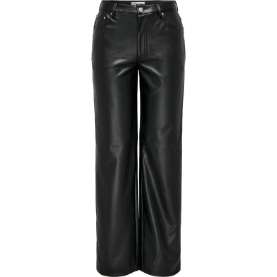 Afbeelding van Only ONLKIRI HW STR FAUX LEATHER PNT Black flare L