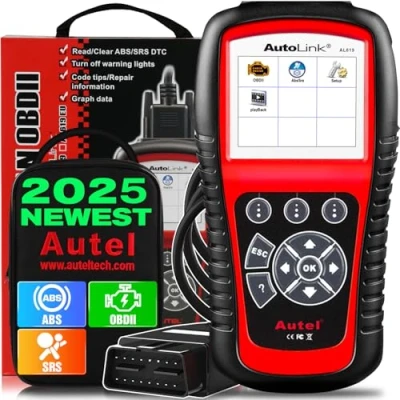 Afbeelding van Autel AutoLink AL619 OBD2 Scanner, ABS/SRS Diagnose Scanner CAN Voertuigen Foutcodelezer, Schakelt Motorlicht (MIL) en Waarschuwingslichten Uit