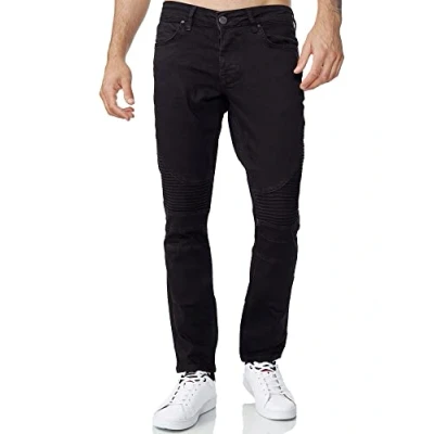 Afbeelding van Tazzio heren denim biker jeans in Destroyed Look Slim Fit 16517