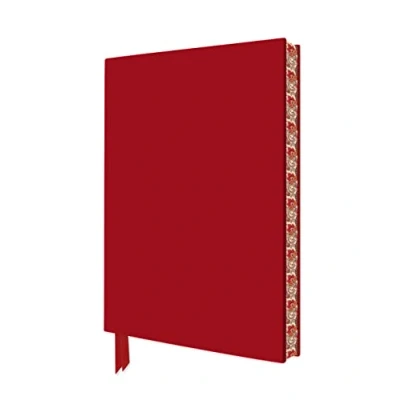 Afbeelding van Ruby Red Artisan Notebook (Flame Tree Journals): Unser hochwertiges, liniertes Blankbook mit Softcovereinband aus Kunstleder und farbigem, künstlerisch gestaltetem Buchschnitt